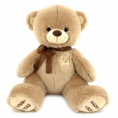 Мишка с бантом 65-70 см N 24013 бежевый