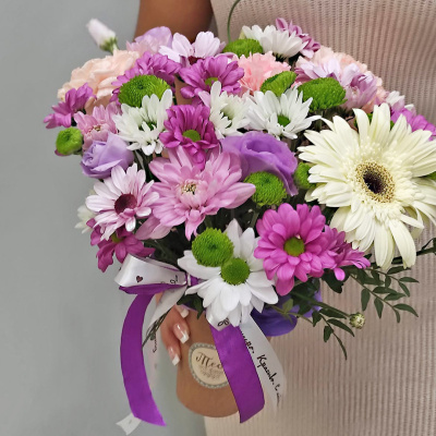 Стаканчик с цветами "Сиреневый закат" N 53036 Стаканчик с цветами "Сиреневый закат" N 53036