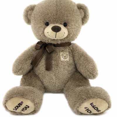 Мишка с бантом 65-70 см N 24013 светло коричневый