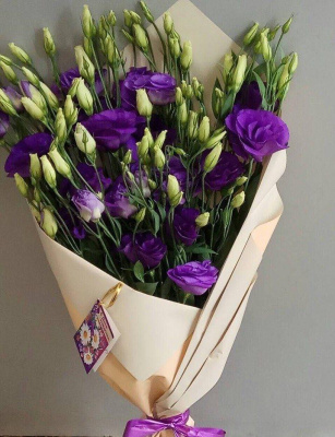 Букет из Эустомы 50434 (Лизиантус)