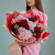 Букет из гортензий и красных роз N 84615