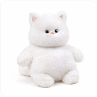 Кот Толстяк 35-40 см. БЕЛЫЙ N84265