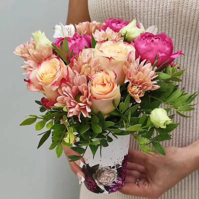 Стаканчик с цветами "Малинка" N 53034 Стаканчик с цветами "Малинка" N 53034