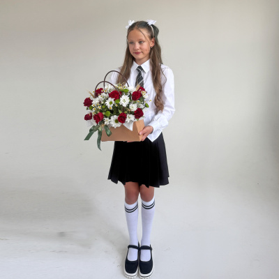 Сумка с хризантемой и розами Кения N 84590 Сумка с хризантемой и розами Кения N 84590